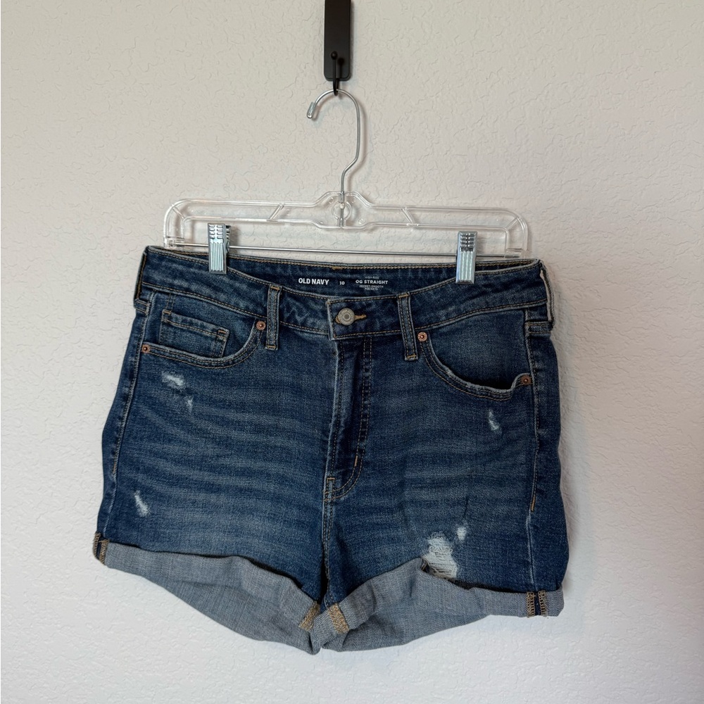 Old Navy Women's Distressed Blue Jean Shorts